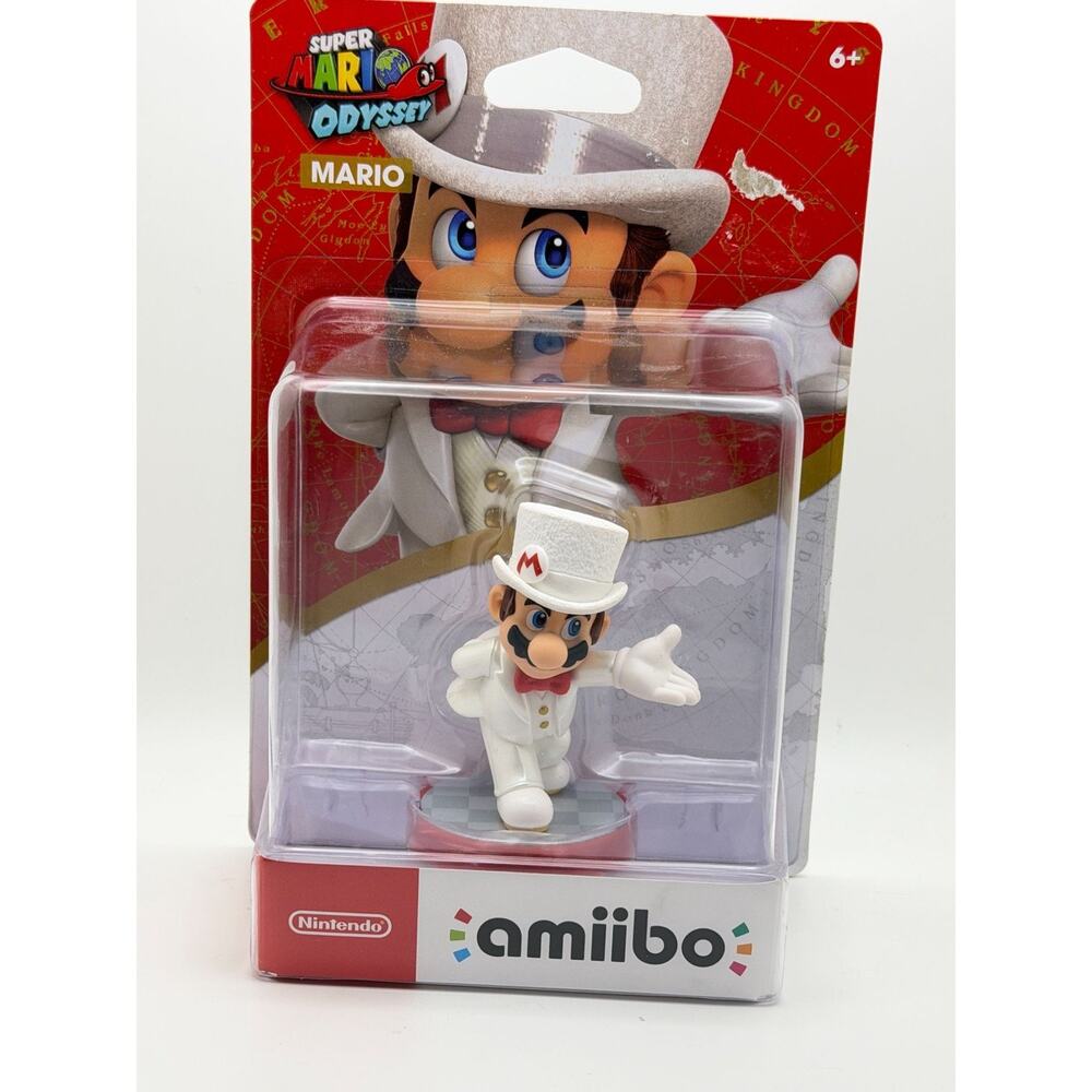 Super Mario Odyssey Wedding Mario Amiibo NFC Figure By Nintendo New In Box